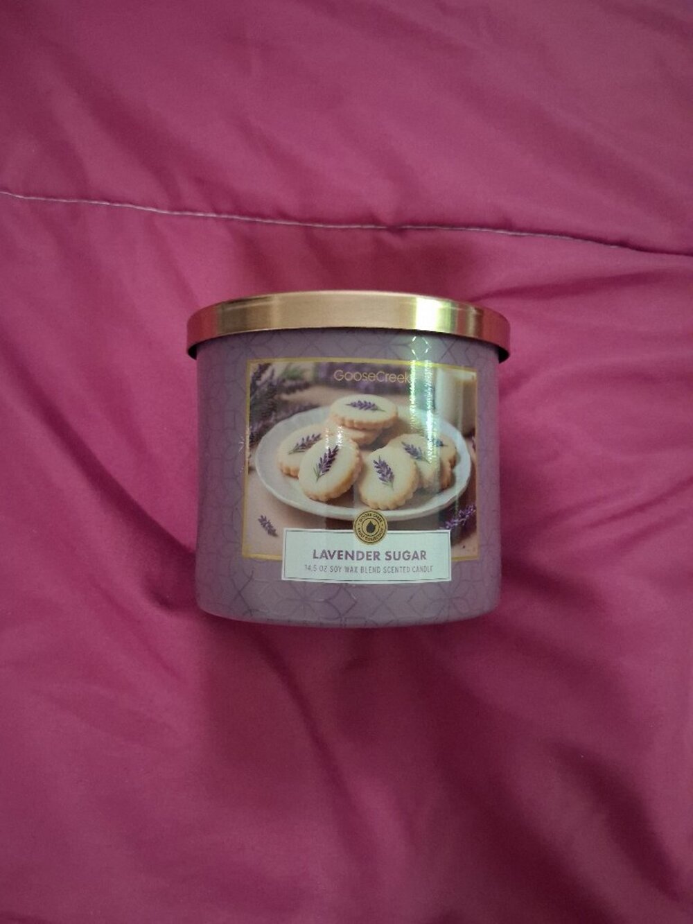 Goose Creek 3 Wick Candle - Lavender Sugar (Shortbread/Lavender/Lemon)